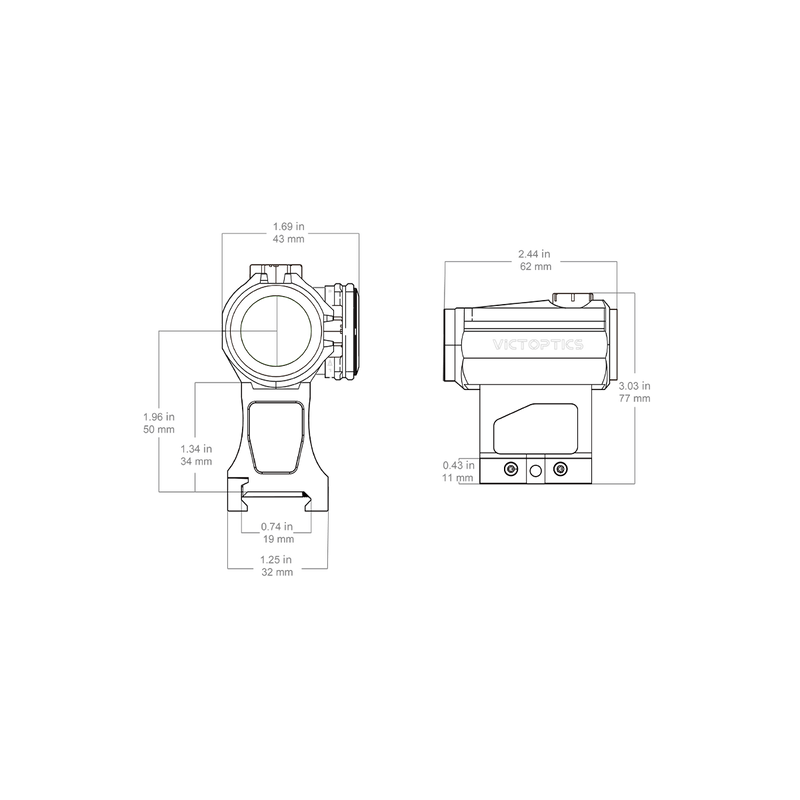 Laden Sie das Bild in Galerie -Viewer, T5 1X22 RED DOT SCOPE (RDSL38)
