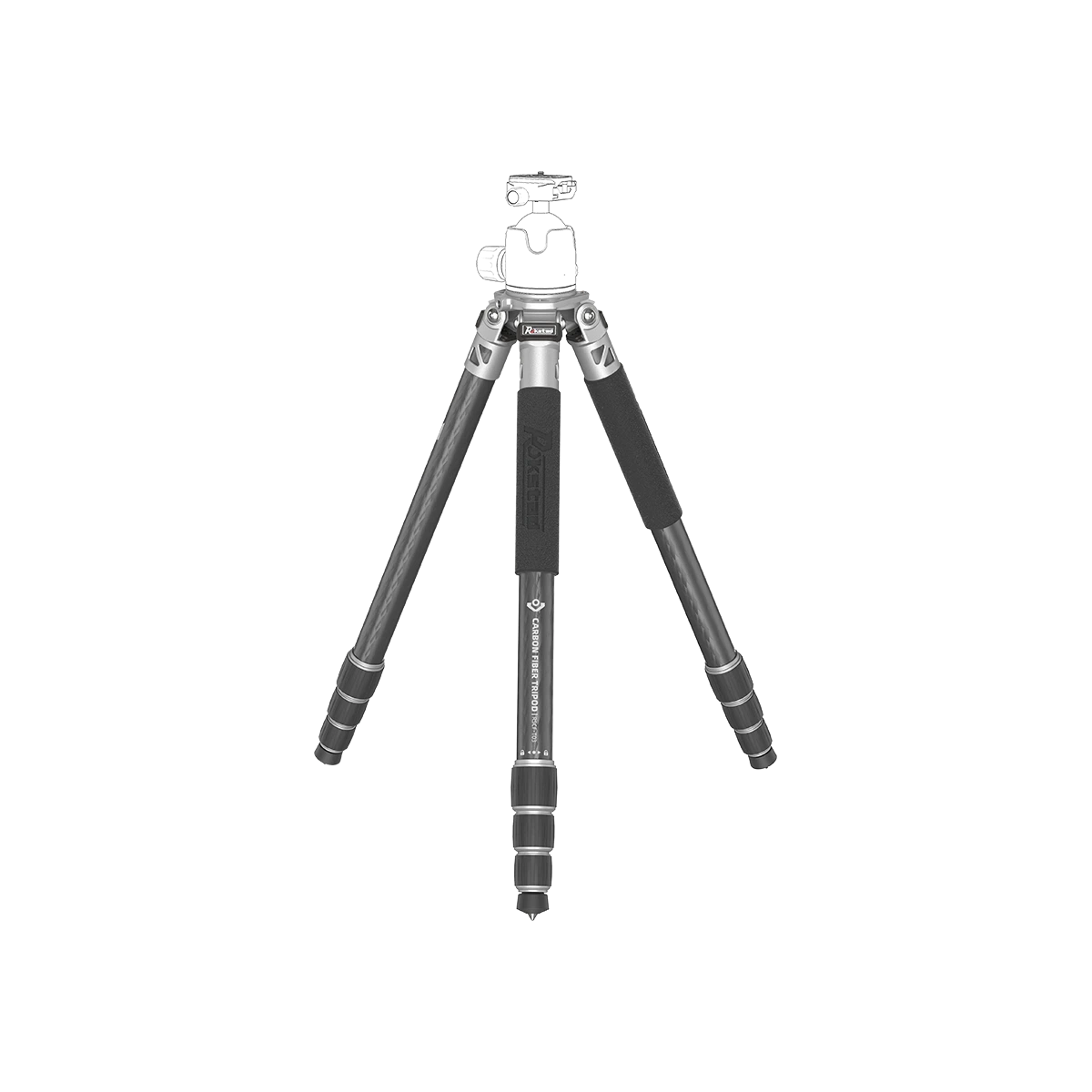 Tauron Carbon Fiber Tripod – Telescopic, 360° Rotating, Foldable (RSCF-T03)