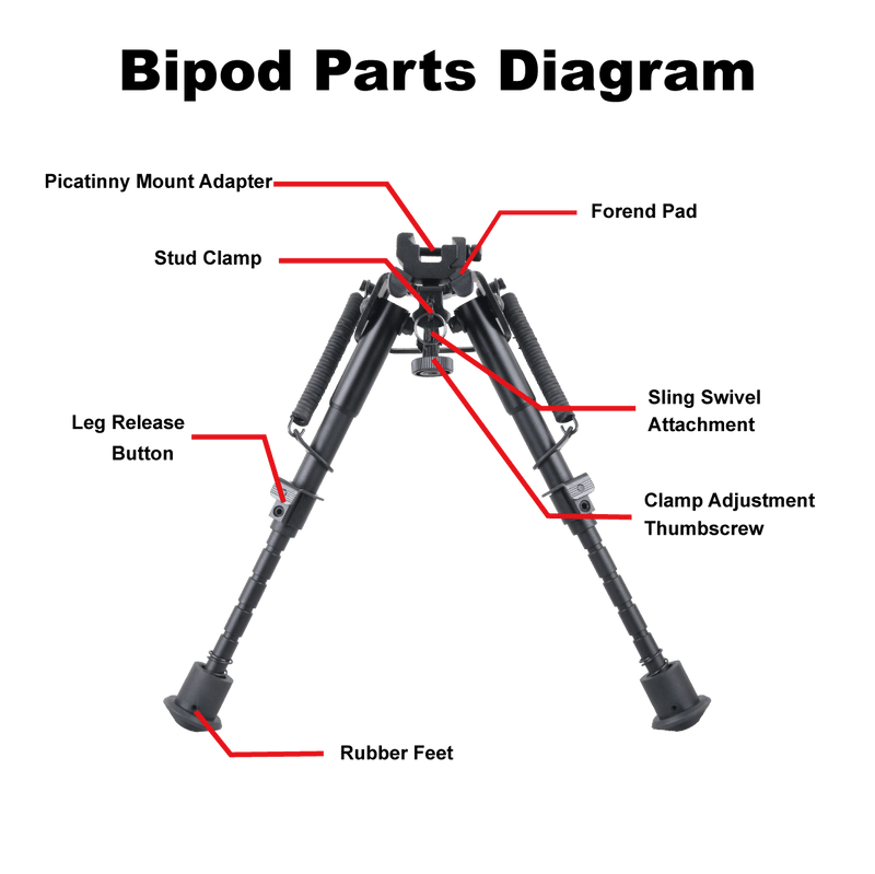 갤러리 뷰어에 이미지 로드, Rokstad Tactical Bipod 6-9&#39;&#39;
