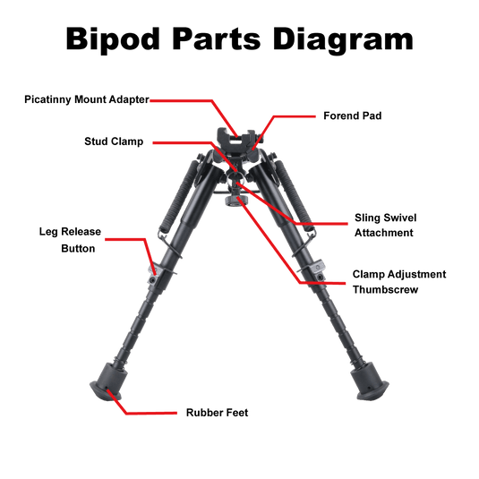 Rokstad Tactical Bipod 6-9''