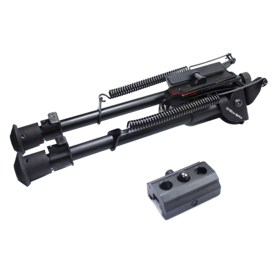 Rokstad Tactical Rifle Bipod | Swivel, Spring Retractable, Adjustable Height (SCBPS-05/SCBPS-06)