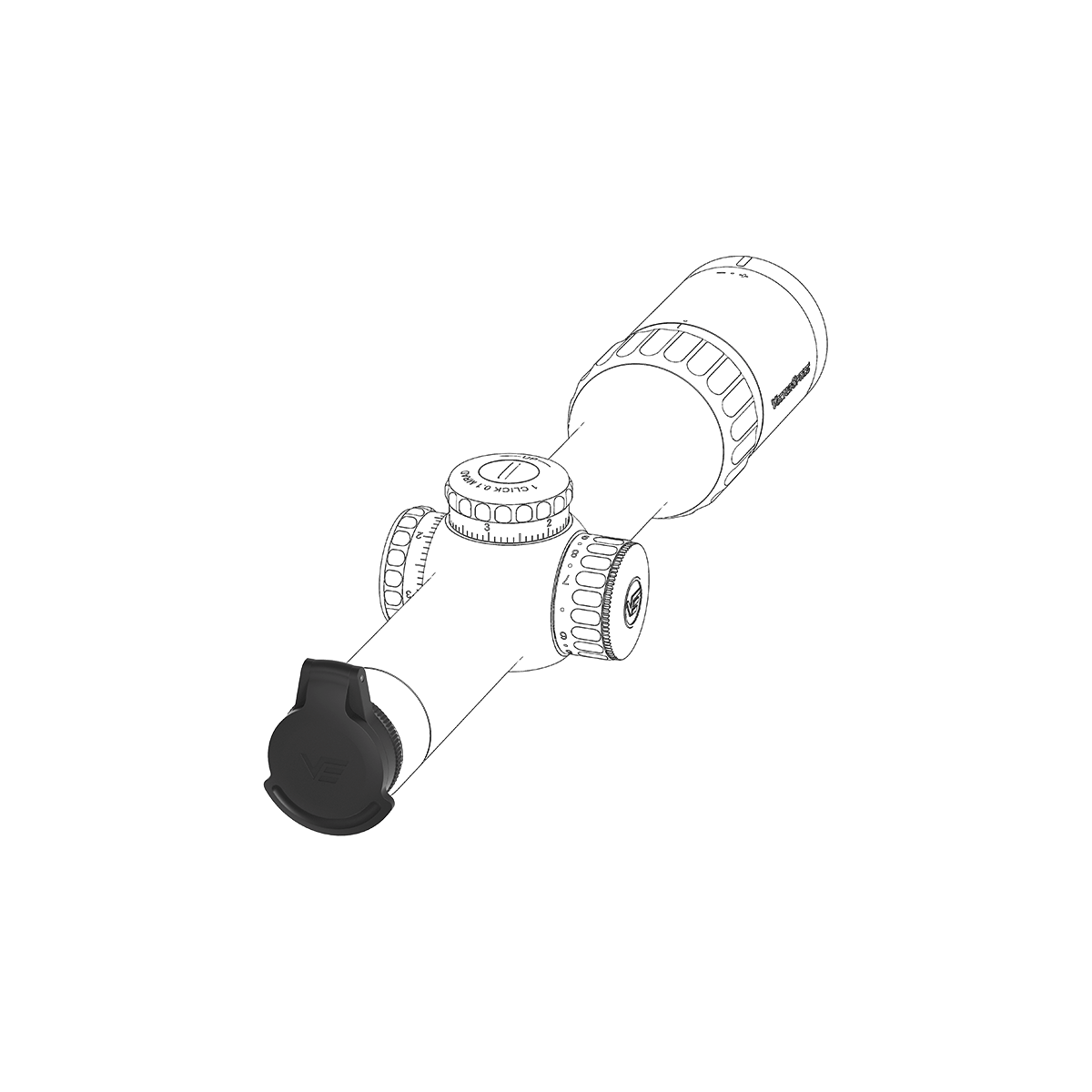 Continental 28mm Filp-up Cap | Objective Lens Defense (SCFC-M28)