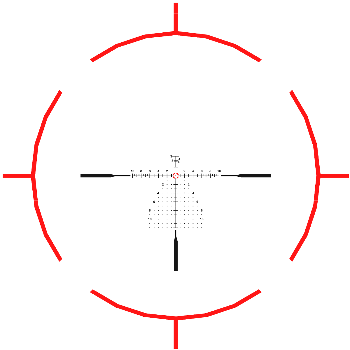 Continental X6 2-12x44 FFP MPVO Rifle Scope