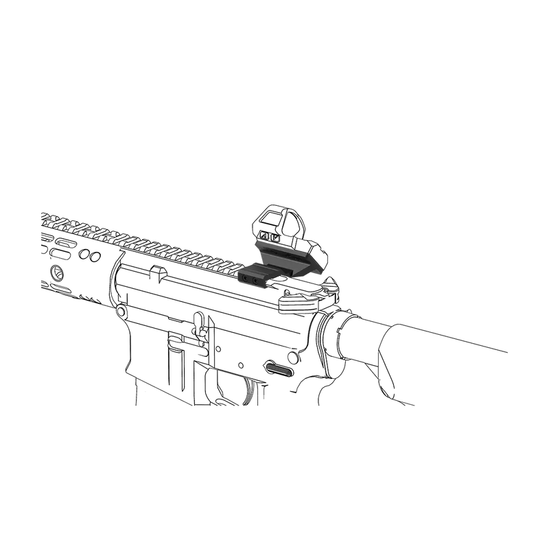 갤러리 뷰어에 이미지 로드, Vector Optics Universal 45° Offset Red Dot Sight Mount (SCFRM-29)
