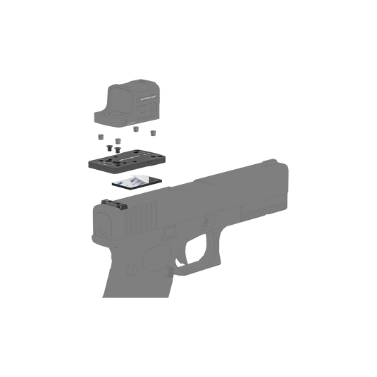 2-in-1 MOJ / MGT Footprint Universal Dovetail Adapter Mount for Glock® (SCFRM-GK10)