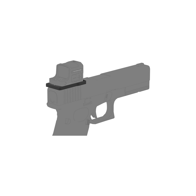 Laden Sie das Bild in Galerie -Viewer, 2-in-1 MOJ / MGT Footprint Universal Dovetail Adapter Mount for Glock® (SCFRM-GK10)

