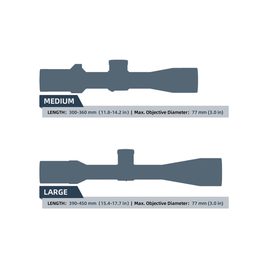 Vector Optics Neoprene Rifle Scope Cover Black Large (SCNC-01L)