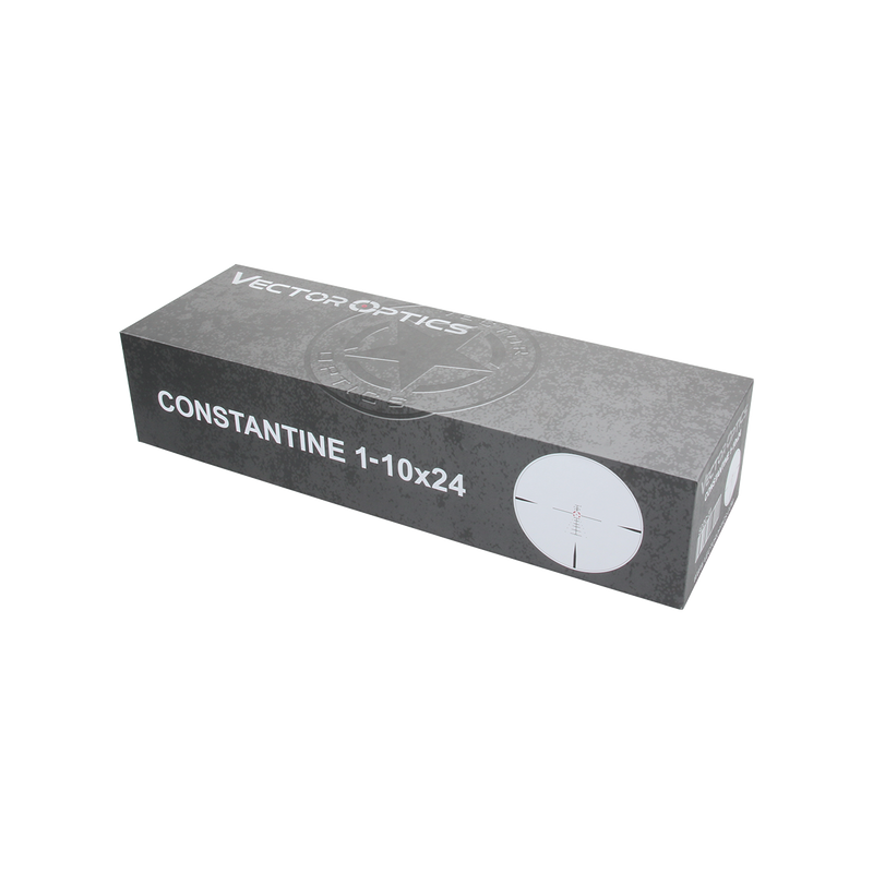 Load image into Gallery viewer, Constantine 1-10x24 SFP Riflescope packing box
