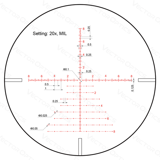 Continental x8 4-32x56 SFP ED Rifle Scope | Precise Long-Range Aiming (SCOL-T51)