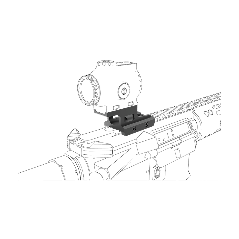 Chargez l'image dans la visionneuse de la galerie, RUM Cantilever Picatinny Riser Mount (SCPSM-03)
