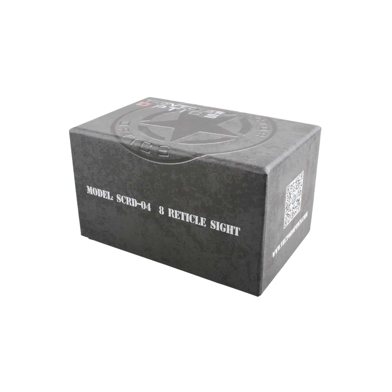 Chargez l&#39;image dans la visionneuse de la galerie, Omega Red Dot Sight – 8 &amp; 4 Reticle Reflex Sights for Under $50 (SCRD-04/SCRD-48)
