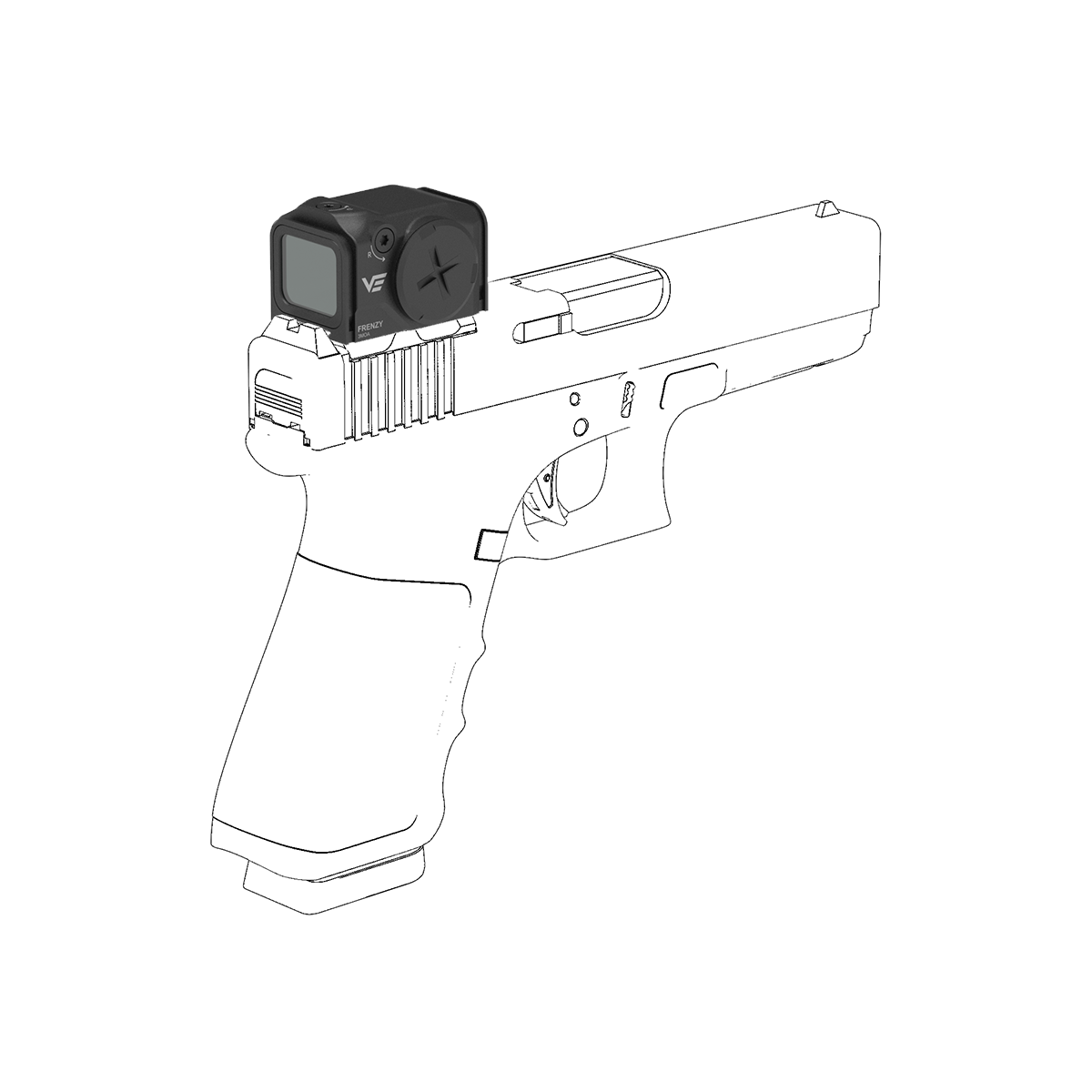 3 MOA Green Dot | Frenzy FA 18x22 GMR Enclosed Red Dot Sight (SCRD-GM75)