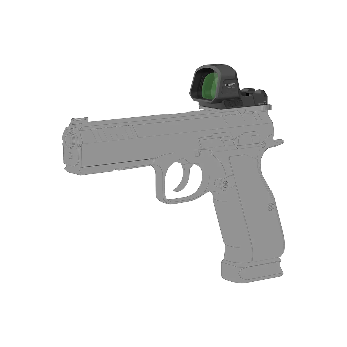 Multi-Reticle Green Dot | Frenzy F3 26x32 6MOA GMR Green Dot Sight (SCRD-GM79) | for Glock® 17/19