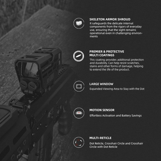 Frenzy Plus 31x26 MRT 3MOA Red Dot Sight | Multi Reticle | (SCRD-M67)