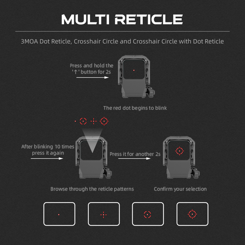 Load image into Gallery viewer, Frenzy Plus 31x26 MRT 3MOA Red Dot Sight | Multi Reticle | (SCRD-M67)
