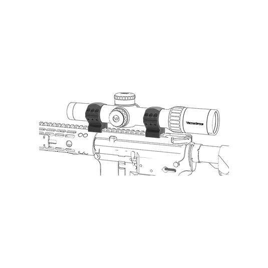 34mm X-ACCU Scope Ring Low
