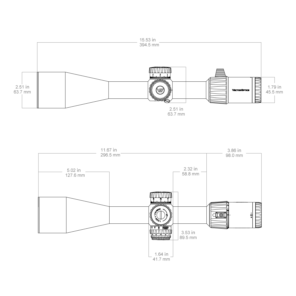 Tauron 5-30x56 GenII Rifle Scope (SCFF-66)