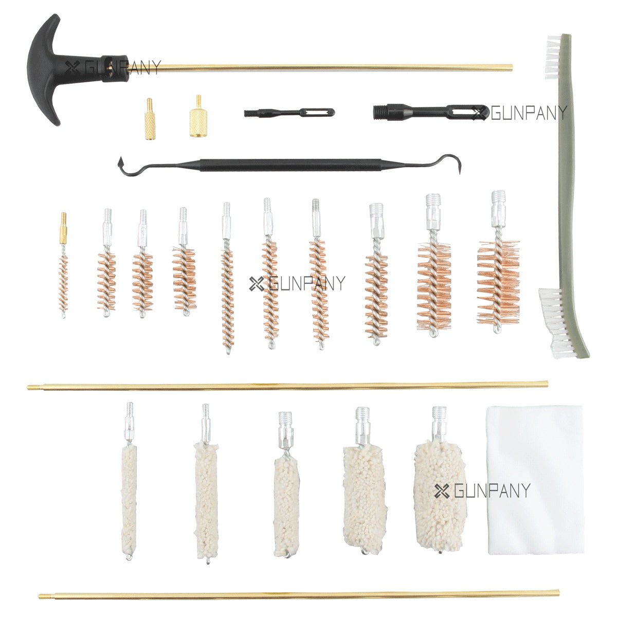 Gunpany Universal Gun Cleaning Kit (24 Pieces) - Vector Optics Online Store