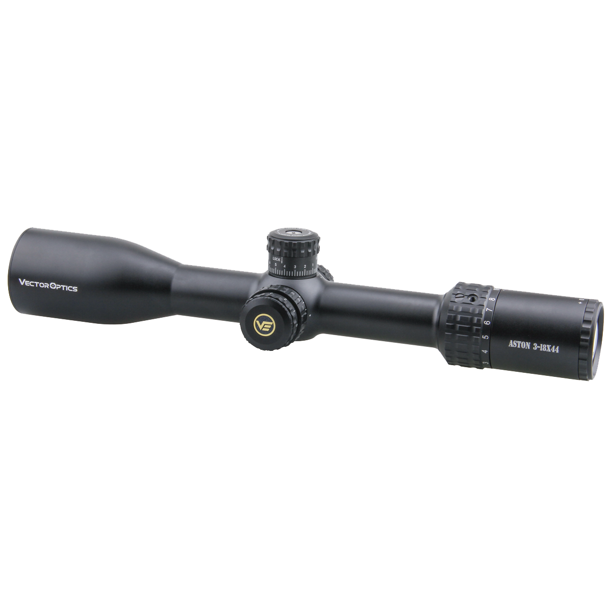 Aston 3-18X44 SFP Tactical Riflescope Side