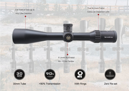 Continental x6 4-24x50 Tactical ARI