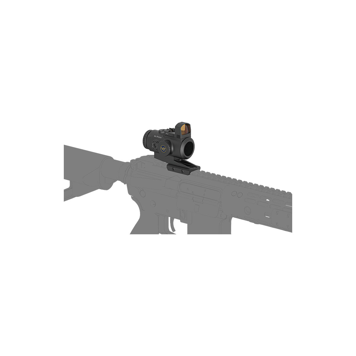 Paragon 4x24 Mini Prism & Frenzy 1x17x24 Green Dot Kit | Cantilever Picatinny Mount (VOGP-01)