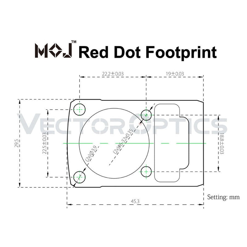 갤러리 뷰어에 이미지 로드, Frenzy Red Dot Pistol Mount Adapter G17 MOJ Footprint - Vector Optics Online Store
