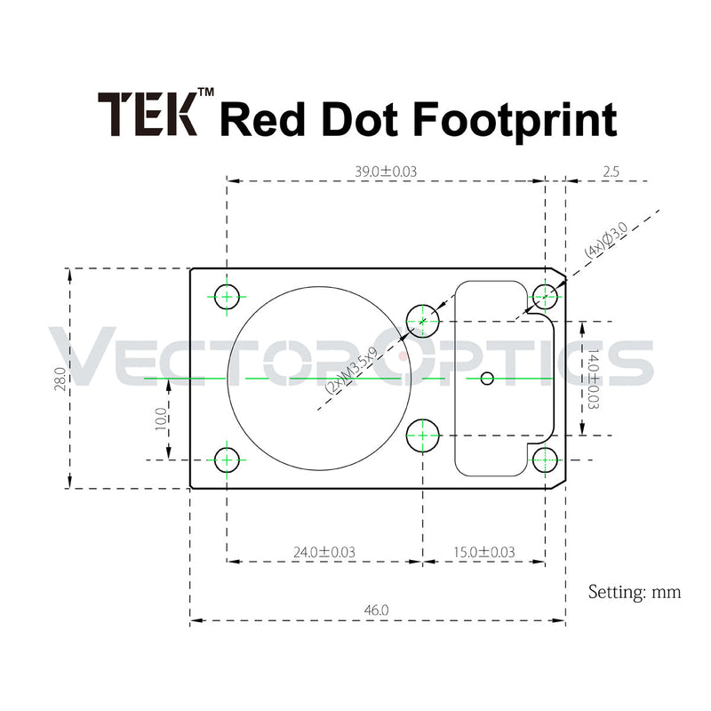 갤러리 뷰어에 이미지 로드, Frenzy-X 1x20x28 6MOA Red Dot Sight design parameter
