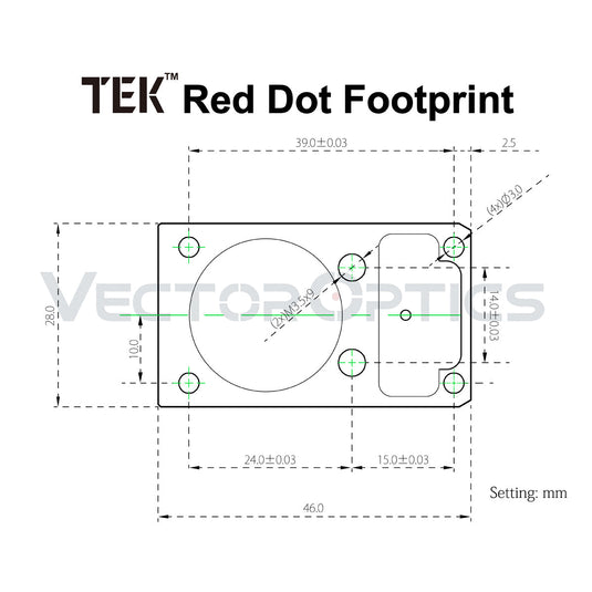 Frenzy-X 1x20x28 6MOA Red Dot Sight design parameter