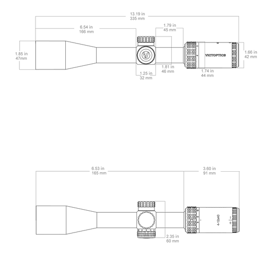 VictOptics SOI 4-12x40 Riflescope
