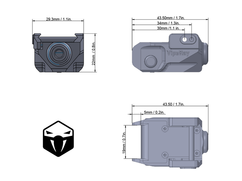 Load image into Gallery viewer, Scrapper Subcompact Pistol Green Laser Sight FDE
