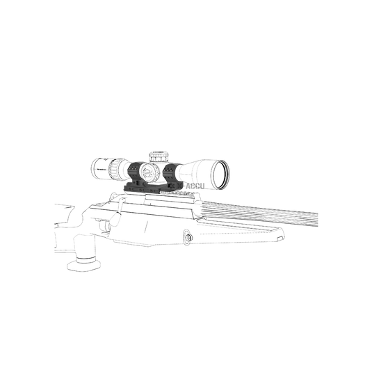 34mm Cant 20MOA One Piece High Picatinny Mount (XASR-3015)