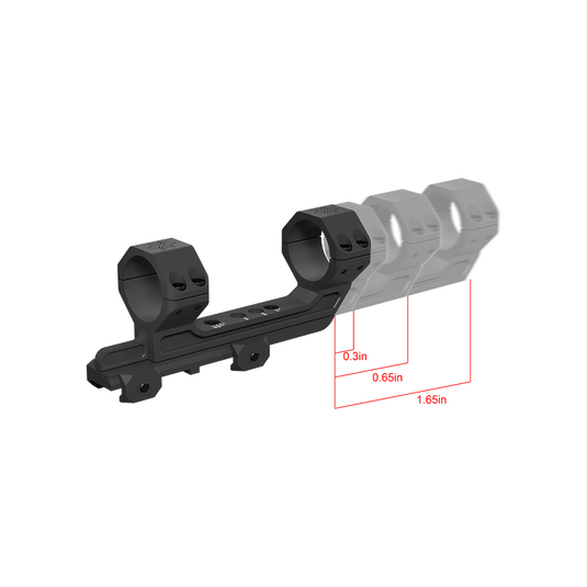 30mm 1-Piece Adjustable Extended Picatinny Mount (XASR-3037)