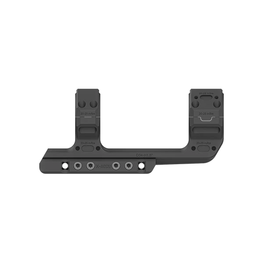 Picatinny Mount System | 34mm X-MOD 1.5'' One Piece Extended Picatinny Mount (XASR-3476)