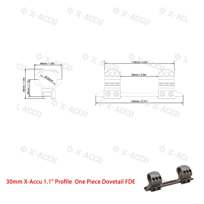 갤러리 뷰어에 이미지 로드, X-Accu Mighty 30mm Scope Rings - Vector Optics Online Store
