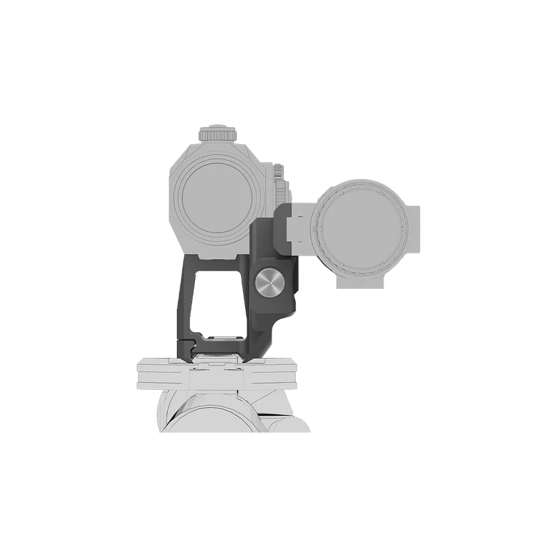 將圖片載入到圖庫檢視器中， Scrapper Red Dot &amp; Paragon Magnifier One Piece Picatinny Mount (XASR-RM02)
