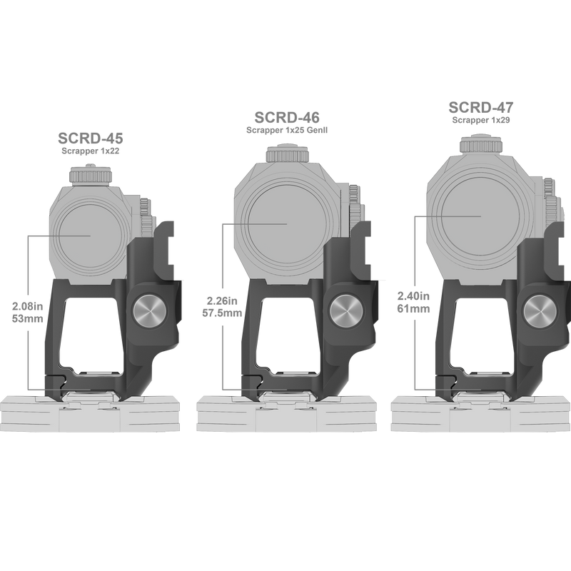 將圖片載入到圖庫檢視器中， Scrapper Red Dot &amp; Paragon Magnifier One Piece Picatinny Mount (XASR-RM02)
