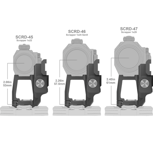 Scrapper Red Dot & Paragon Magnifier One Piece Picatinny Mount (XASR-RM02)