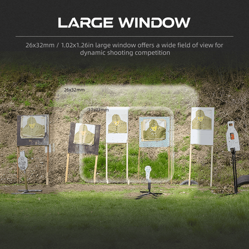 將圖片載入到圖庫檢視器中， Frenzy F3 26x32 Multi-Reticle Red Dot | GIN Footprint | IPSC | (SCRD-M79)
