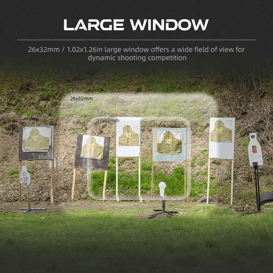 Frenzy F3 26x32 Multi-Reticle Red Dot | GIN Footprint | IPSC | (SCRD-M79)