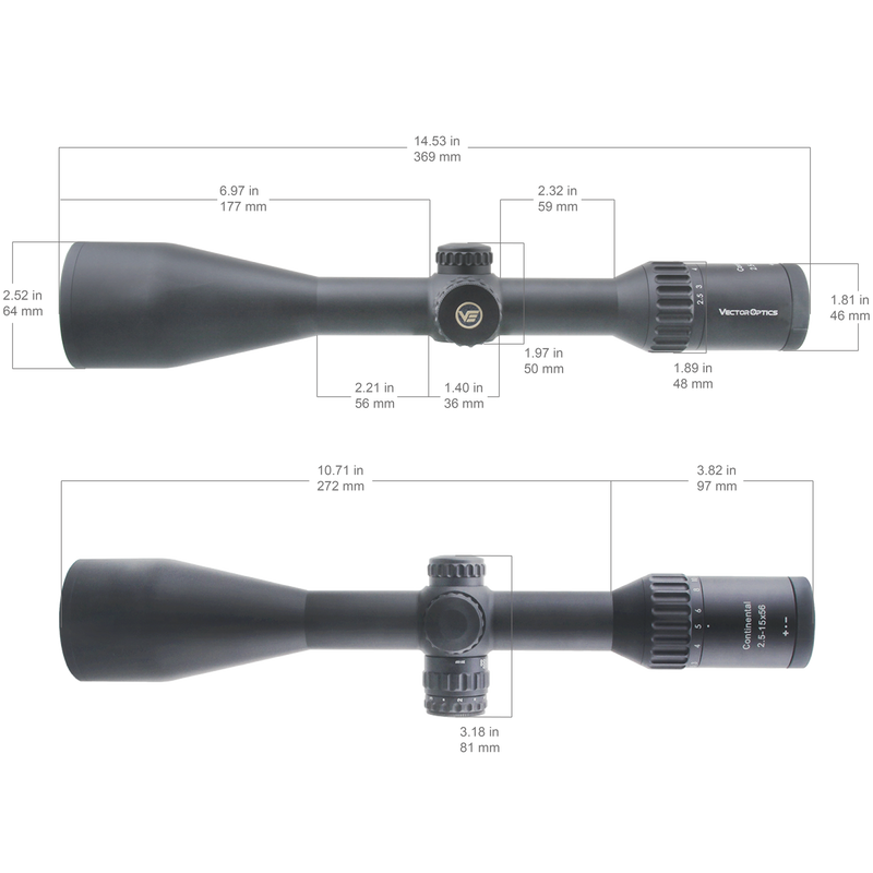 갤러리 뷰어에 이미지 로드, Continental x6 2.5-15x56 Fiber Riflescope (SCOM-47)
