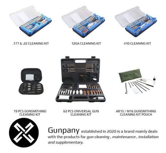 Gunpany Universal Gun Cleaning Kit (24 Pieces) - Vector Optics Online Store