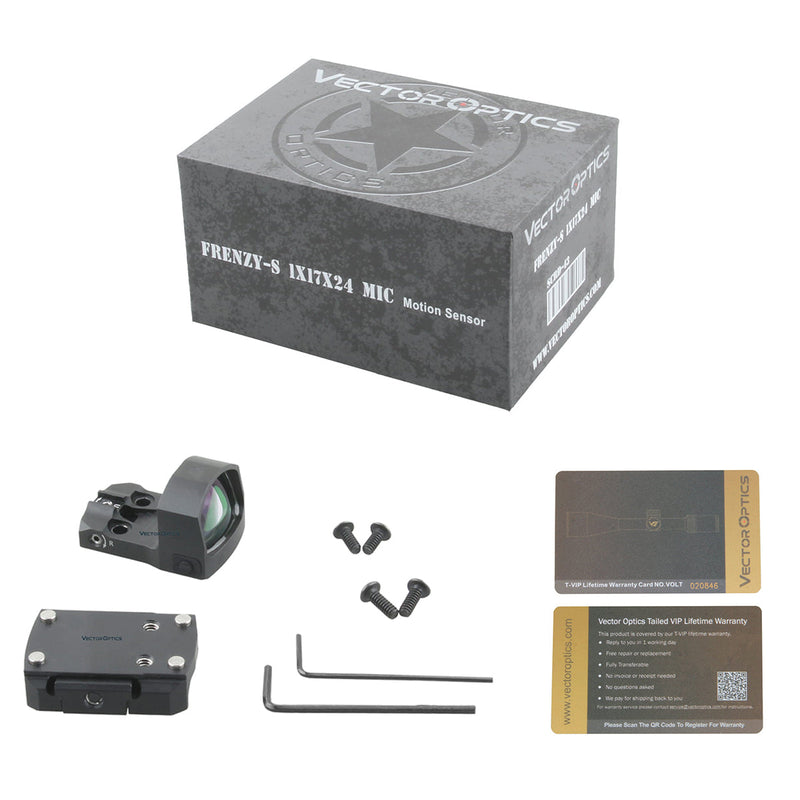 갤러리 뷰어에 이미지 로드, Frenzy-S 1x17x24 MIC Red Dot Sight packagebox
