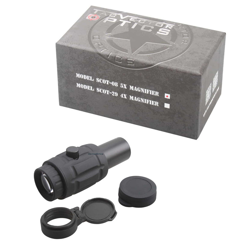 갤러리 뷰어에 이미지 로드, Maverick 5x Red Dot Magnifier with w/ Flip Side Mount - Vector Optics Online Store
