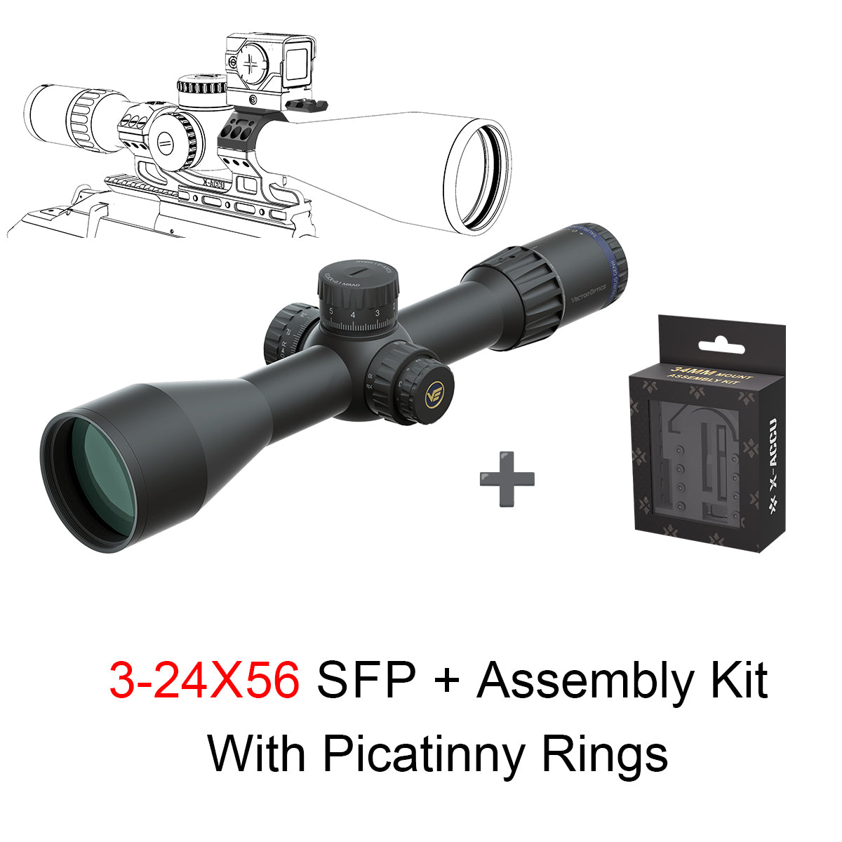 Long-Range Shooting | Tauron 3-24x56 ED SFP Rifle Scope